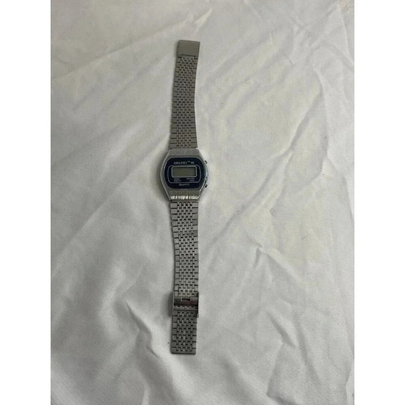 Vintage VTG DELPHI VIII DIGITAL QUARTZ Wrist Watch Not Tested Needs Battery - Picture 2 of 8